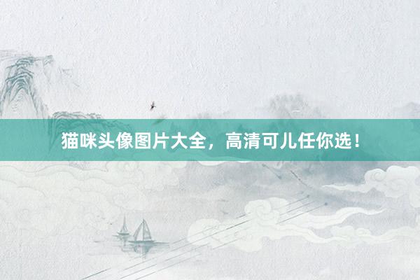 猫咪头像图片大全，高清可儿任你选！